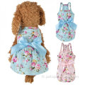 Promotion belle robe de chien de compagnie florale vestide